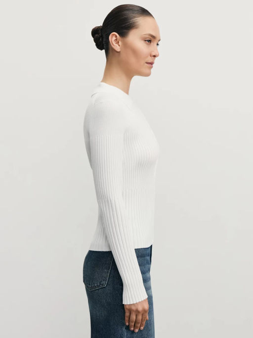 Облегающий джемпер поло из вискозы / Zarina фото 4