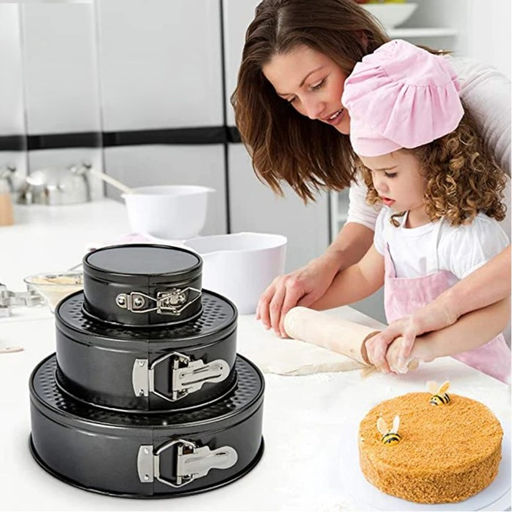 Форма для выпечки Доляна «Элин. Круг», d=28 см, разъёмная, антипригарное покрытие, чёрная