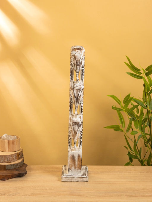 Сувенир «Статуя Слонов», 13×12×58 см, дерево