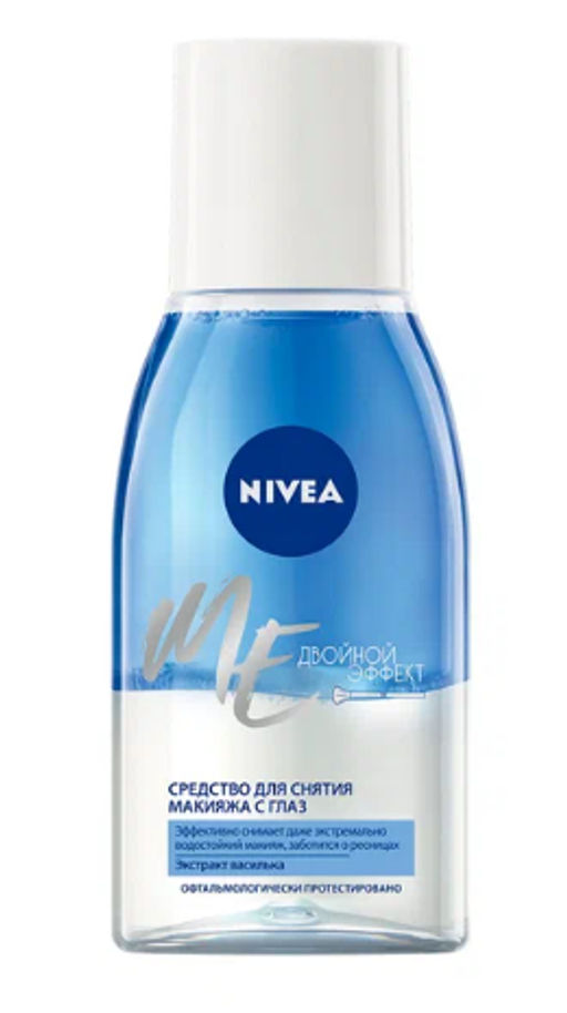 NIVEA FACE CLEAN ср-во д/сн.макияжа с глаз Двойной эффект 125мл