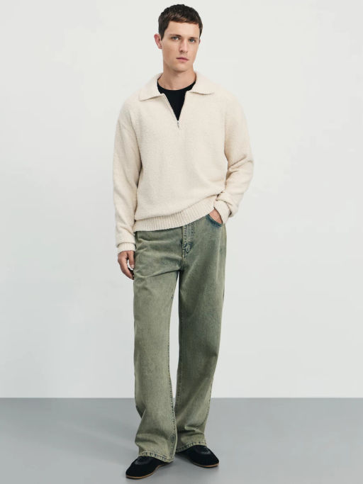 Джемпер relax fit на молнии / Zarina