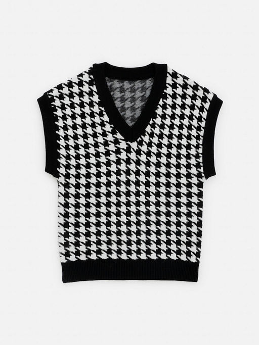 ACOOLA / Жилет детский для девочек Jimmy черно-белый фото 2