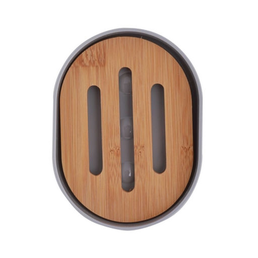 Мыльница п/эт. "Бамбук" (серый)