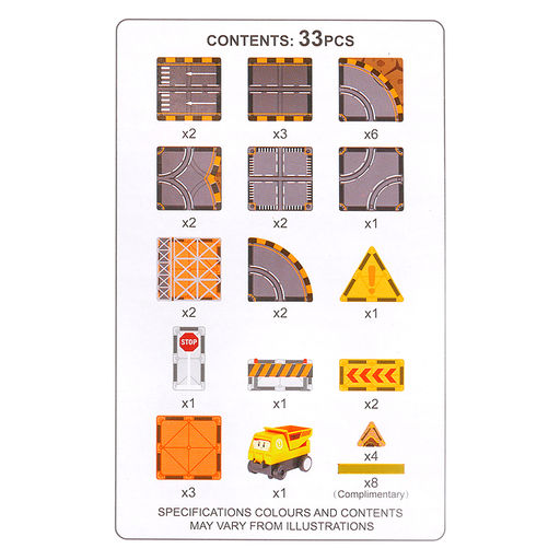 Конструктор "Волшебные сцепки" (магнитный, 33 дет.) в коробке