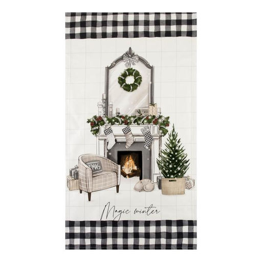 Полотенце Этель Magic winter 40х73 см, 100% хл, саржа 190 гр/м2  фото 3