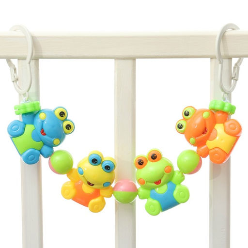 Растяжка на коляску/кроватку Крошка Я «Лягушата», 4 игрушки, МИКС