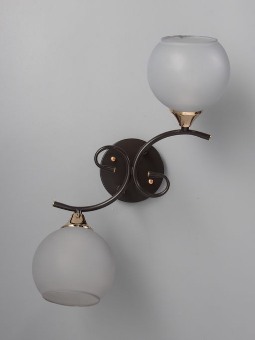 Люстра «Севиль» 2094/2, 2×60 Вт, Е27, 45×18×24 см, кофе/золото