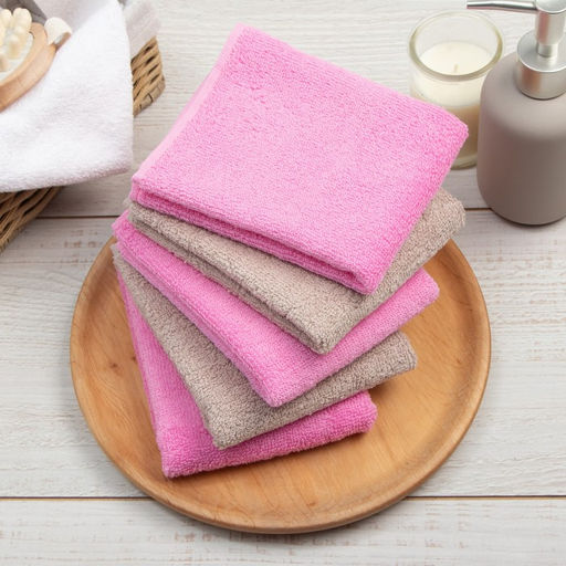 Набор махровых полотенец Этель For mom 30×30 см - 5 шт., 100% хлопок 340 г/м²