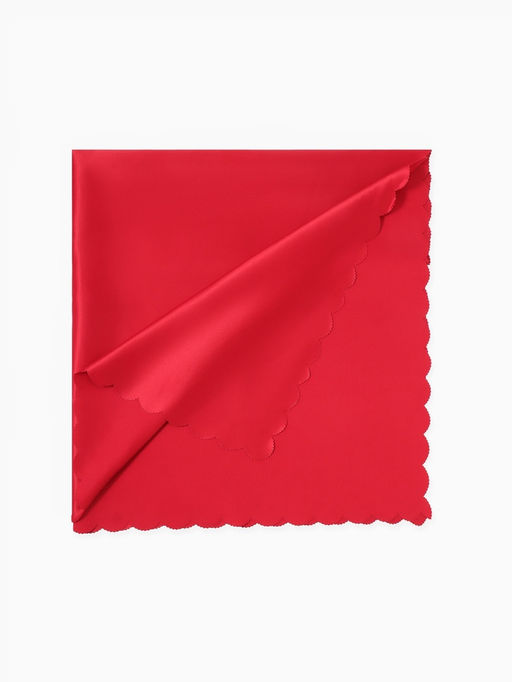 Скатерть Доляна, однотонная, 140?260 см, красная, 140 г/м?, 100% п/э