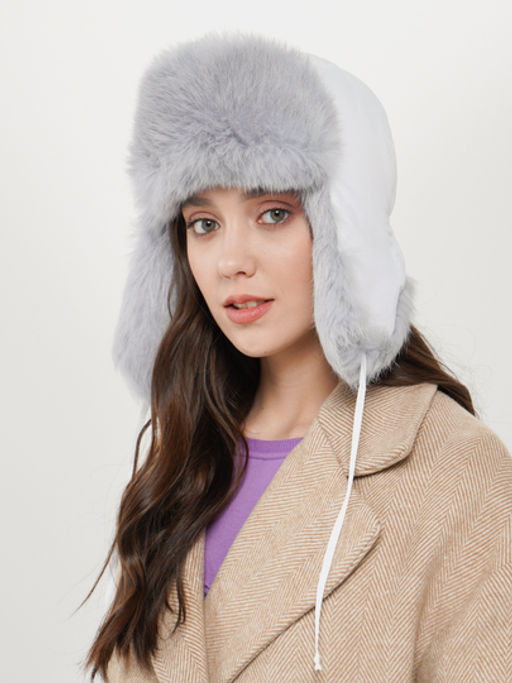 3440260 ALPINA ЖЕНСКИЙ ГОЛОВНОЙ УБОР ИЗ ТЕКСТИЛЯ С ОТДЕЛКОЙ МЕХОМ КРОЛИКА - Acasta фото 2