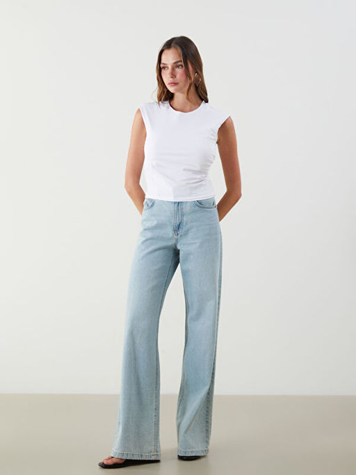 Bisiklet Yaka B?zg?l? Bluz