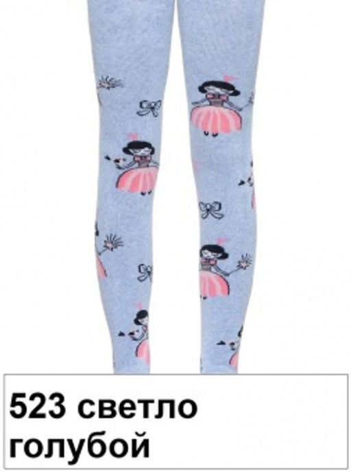Колготки дет. SOF-TIKI 7С-38СП, 128-134 (10) - 523 светло-голубой - Conte elegant фото 3
