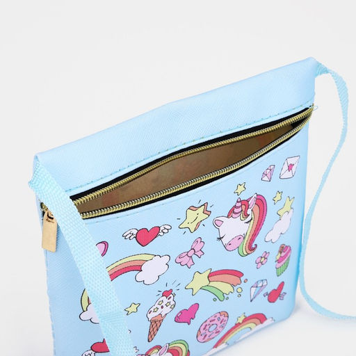 Сумка детская на молнии, цвет голубой - Simaland фото 3