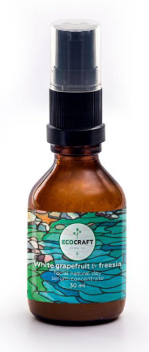 Натуральный дневной восстанавливающий серум-концентрат для лица "White grapefruit and freesia" Белый грейпфрут и фрезия