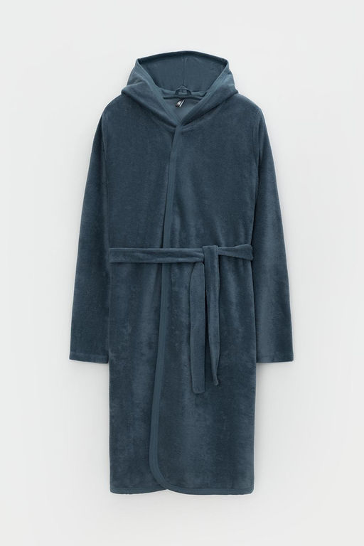 Crockid _ КБ 5782/винтажный синий халат дет