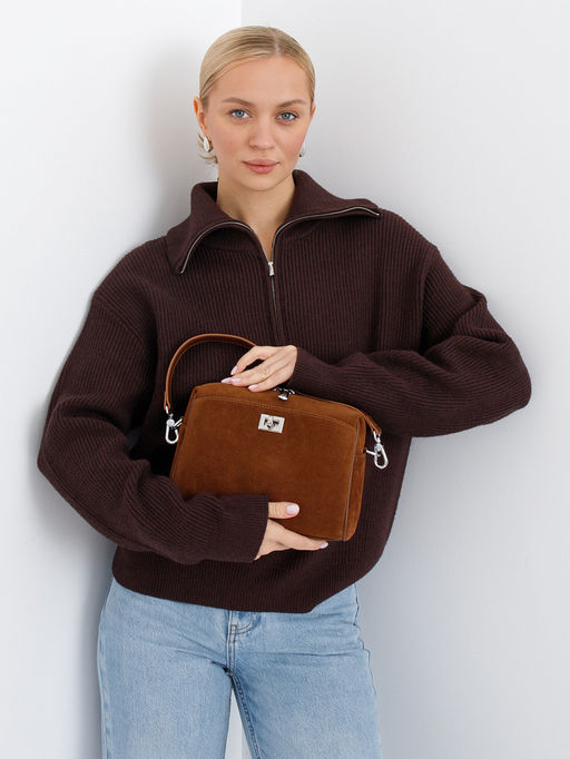 Сумка 6169Q brown Polina&Eiterou