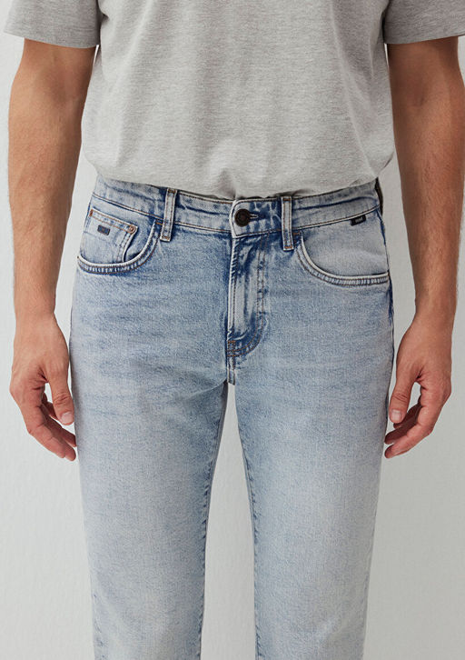 Dylan Classic Denim Golgeli Ac?k Mavi Jean Pantolon  фото 7