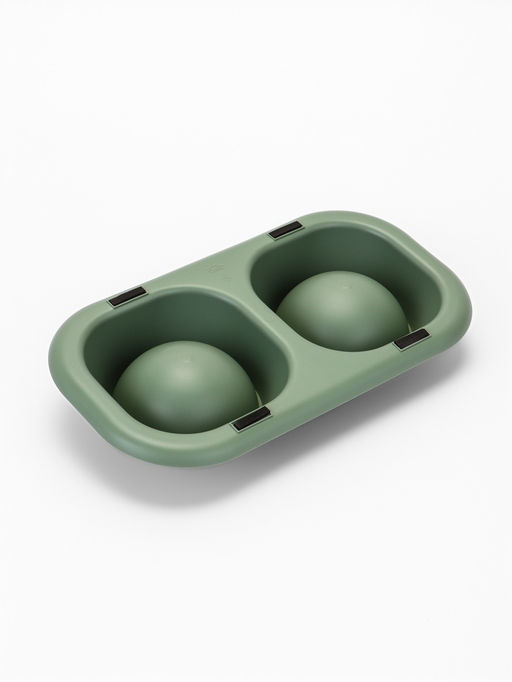 Миска для животных Дубль Мини 0.2 л, Soft-touch, изумруд - Simaland фото 6