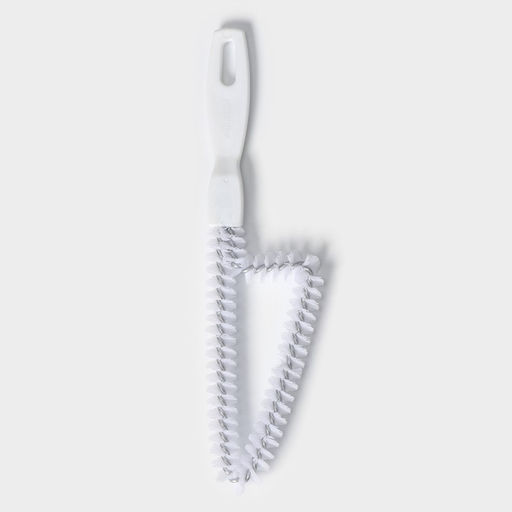 Щётка для чистки посуды и решёток-гриль Raccoon, треугольник, 246.51.5 см, белая  фото 3