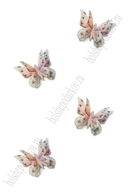 Лазерная вырубка из фетра "Бабочка" 3*2,5 см (10 шт) №8