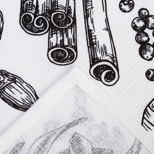 Набор кухонных полотенец «Доляна» Organic food, 35×60 см-3 шт., 100% хлопок