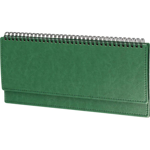 Планинг датированный 2026, зеленый, 303х150 мм, 120стр, Agenda