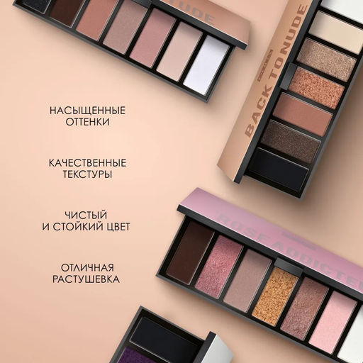 Тени MAKEUP STORIES COMPACT тон 001 Снова нюд - Pupa фото 3