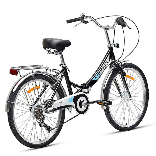 Велосипед 24" Rocket City Fold S 24, цвет черный, размер 16"