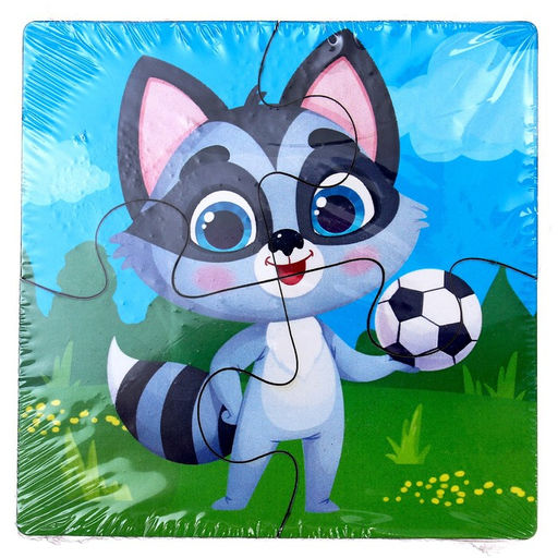 Пазл 4 в 1, 10х10 см - Лесная мастерская фото 3