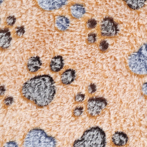 Коврик для отдыха животных, двусторонний (флис+ротанг), 86 х 60 см, бежевый - Пижон фото 4