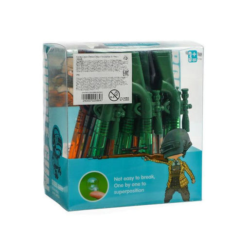 Цена за 24 шт. Мыльные пузыри нелопающиеся Оружие МИКС - Simaland фото 3