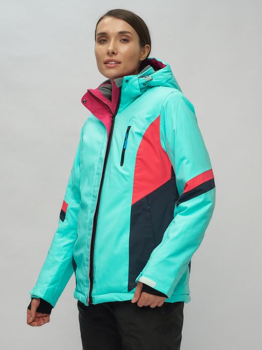 Горнолыжный костюм женский бирюзового цвета 02201Br - Chunmai фото 9