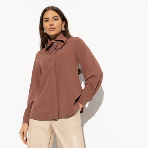 Блуза с креативным воротником Неожиданный эффект (super) - Charutti фото 2