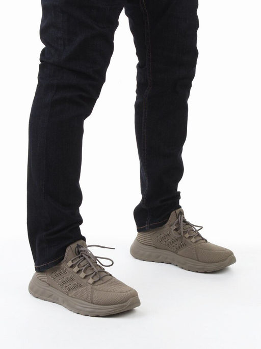 03-TEX-D01-06 KHAKI Кроссовки летние мужские (текстиль)