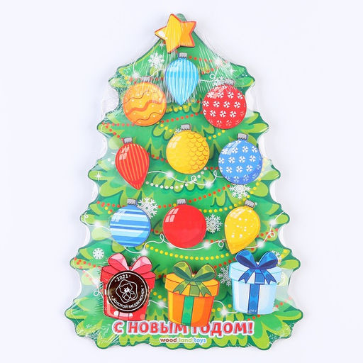 Сортер WoodLand Toys «Ёлка», на липучках