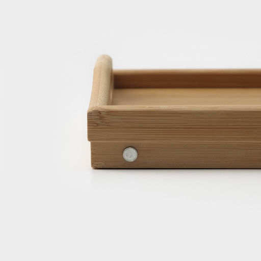 Поднос для завтрака с ножками Доляна «Забота», 50×30×25 см, бамбук