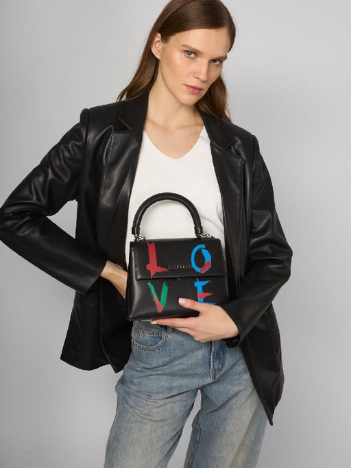 Сумка ELEGANZZA ZQ140-1204 black/multicolor  фото 14