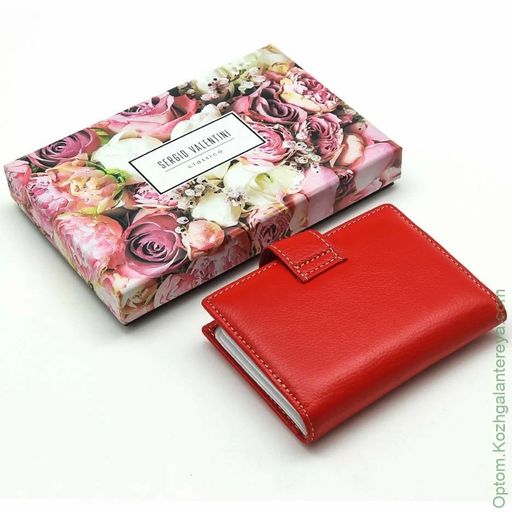 Женская кожаная визитница Sergio Valentini СВ 8092-010  фото 4