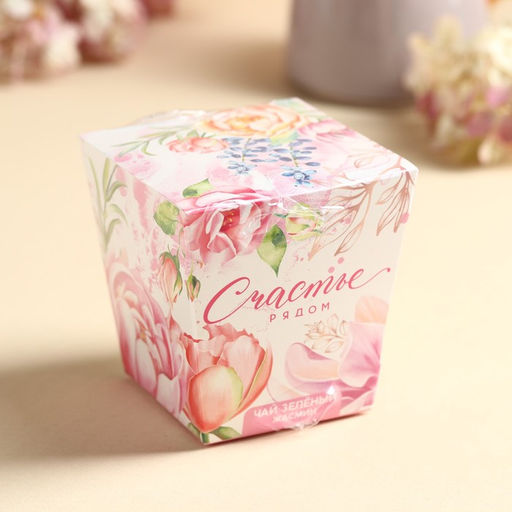 Чай зелёный в коробке-кружке Счастье рядом, вкус: жасмин, 50 г. - Фабрика счастья фото 6