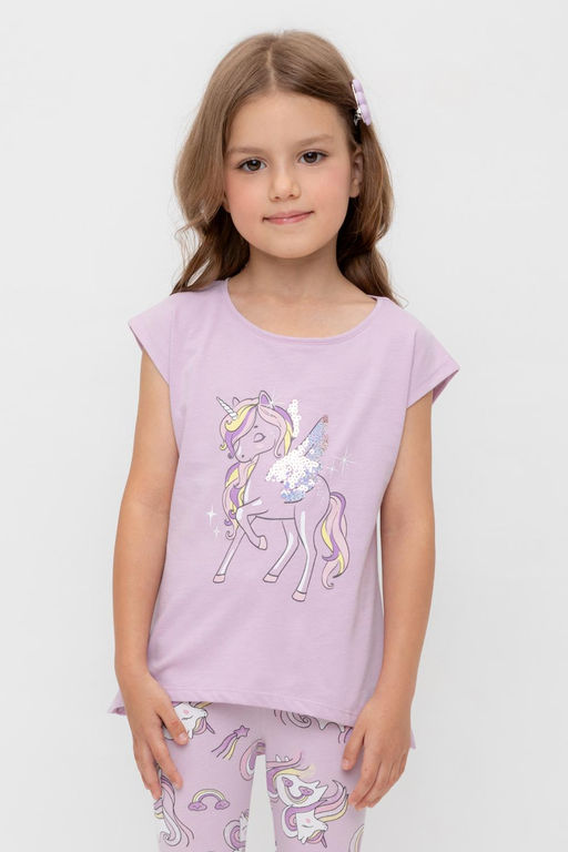 Crockid _ КР 302319-1/ледяная орхидея к539 фуфайка (футболка) для дев  фото 6