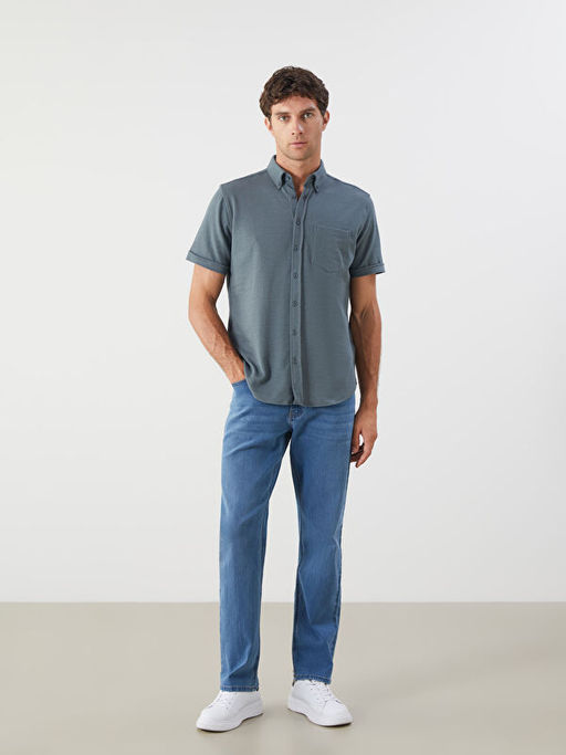 Regular Fit K?sa Kollu Erkek G?mlek