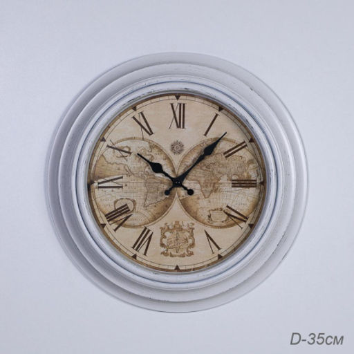 Часы настенные Карта мира 35 см / 8741T1 /уп 10/