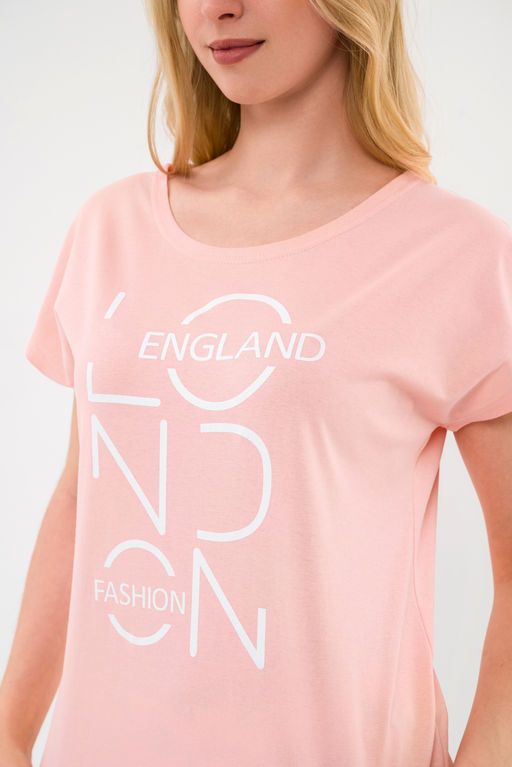 Пижама женская из футболки и шорт из кулирки Алиса розовый - Амадэль фото 9