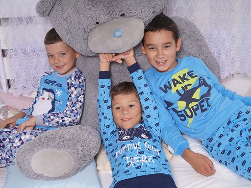 CRB wear/CAK 5393 Пижама для мальчика, голубой/Ex.Cherubino  фото 2