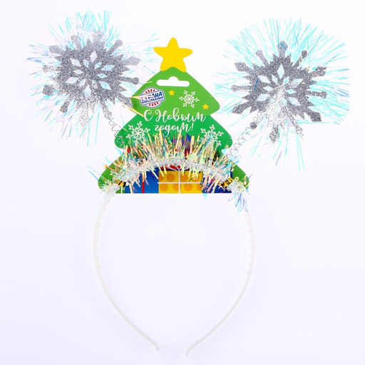 Ободок новогодний карнавальный «Снежинка»
