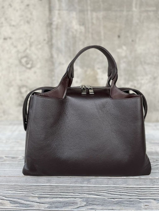 Женская кожаная сумка тоут 3120 Кофе - Sergio valentini фото 2