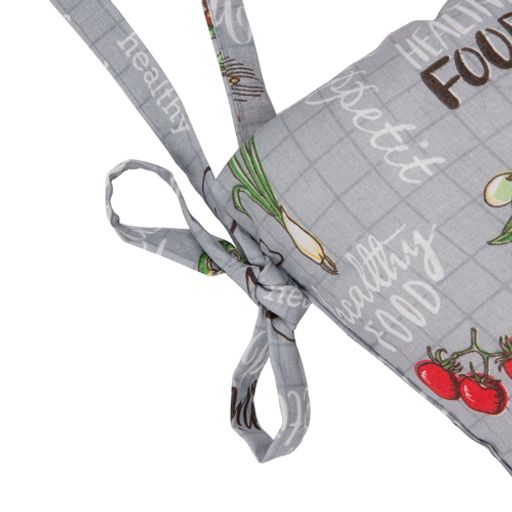 Сидушка на стул с завязками Радушная хозяйка 40х40, бязь, Чили