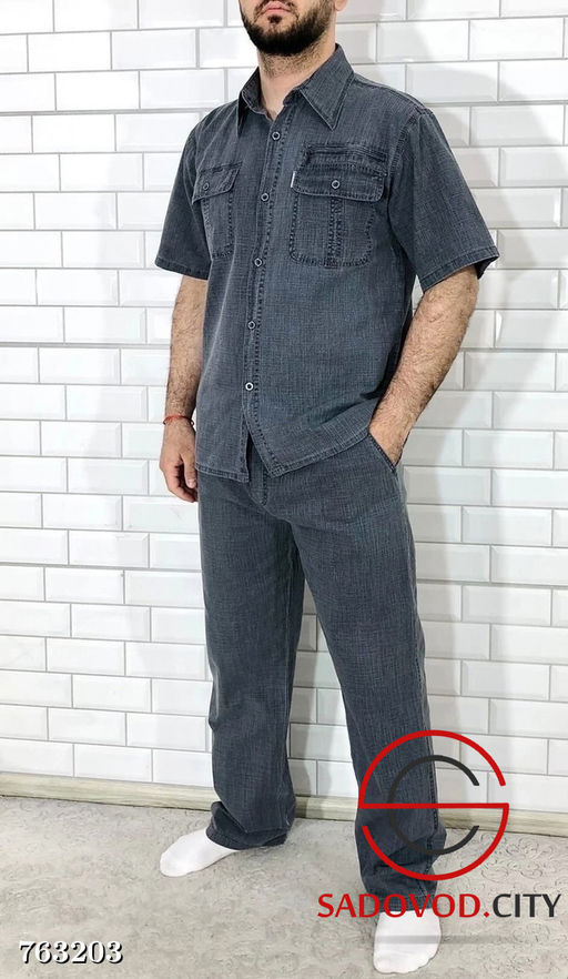 Мужской летний брючный костюм