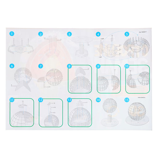 Конструктор из пенокартона Строение Земли - Эврики фото 6