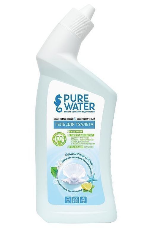 Гель для туалета Лимонная мята торговой марки Pure Water 500 мл  фото 2